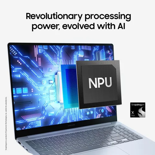Miniatura 2 de SAMSUNG Computadora portátil Galaxy AI Book4 Edge de 15 pulgadas, procesador Snapdragon X Plus, subtítulos en vivo, pantalla LED FHD antirreflejo