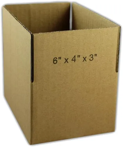 Miniatura 2 de EcoSwift 50 cajas de embalaje de la cartulina acanalada 6x4x3 que envían por correo los cartones móviles de la caja de envío