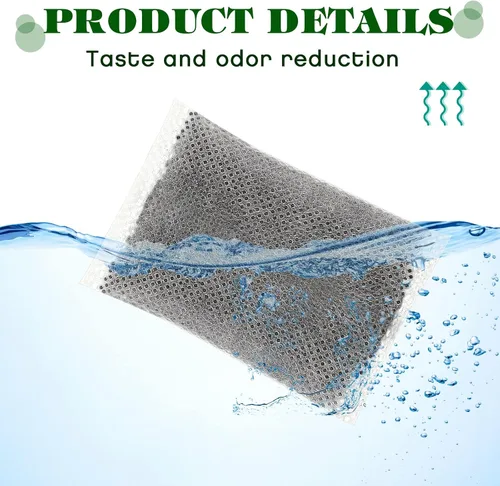 Miniatura 4 de Weewooday 50 filtros de agua de destilador de carbón activado, bolsas de filtro de carbón activado de repuesto de cáscara de coco compatibles