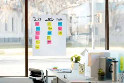 Miniatura 2 de Post-it – Esterilla de pared con tiras de comando, 20 x 23 pulgadas, color blanco, 20 hojas/esterillas, Blanco