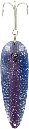 Miniatura 23 de Dardevle Dardevlet Nickel Back 3/4 oz Fishing Spoons Morado con negro crujido