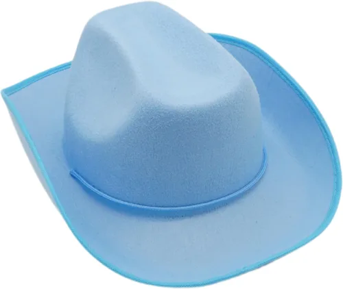 Miniatura 2 de 4E's Novelty Sombrero de vaquero para mujeres y hombres, sombrero de vaquera de fieltro para adultos, accesorios de vestir para fiesta occidental
