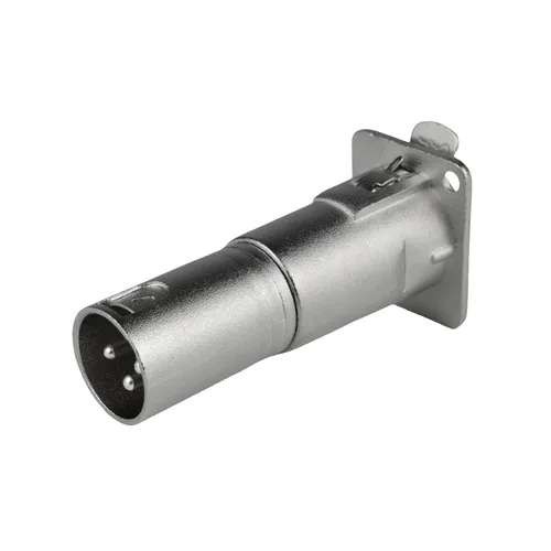 Miniatura 2 de Conector XLR hembra a macho de 3 pines para montaje en panel, acoplador adaptador de micrófono duradero con toma de montaje de alimentación, ideal
