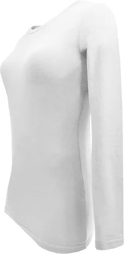 Miniatura 123 de Natural Uniforms Camiseta Under Scrub para mujer, cuello redondo, manga larga, paquete de 3, paquete múltiple de 3