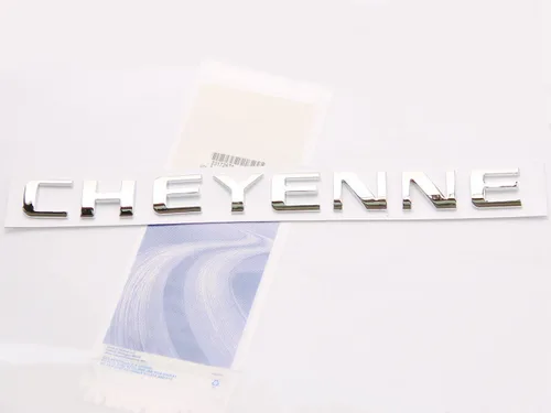 Miniatura 5 de Yoaoo 1x emblema de placa de nombre OEM negro Cheyenne 3D compatible con Silverado brillante nuevo