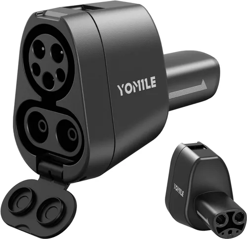 Yomile Adaptador CCS1 y J1772 a Tesla para Tesla Model 3/S/X/Y/Cybertruck, adaptador de carga superrápida de 250kW para estación de carga de nivel 1