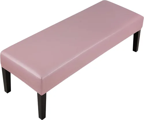 Miniatura 9 de Fuloon - Funda elástica de jacquard para banco de comedor, antipolvo, desmontable, funda para banco lavable, protector de cojín de asiento para Beige