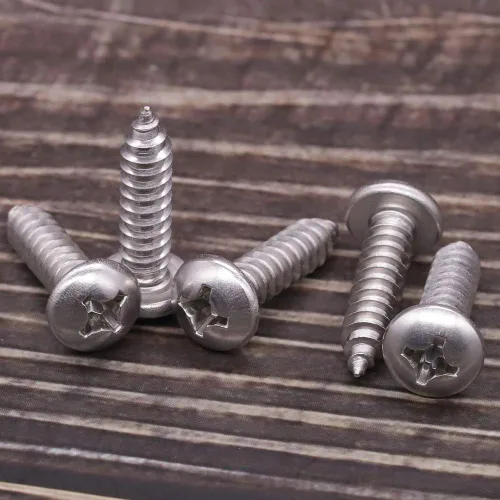 Miniatura 4 de Tornillos para chapa metálica de cabeza cilíndrica #4 x 1, acero inoxidable 304 18-8, cabeza Phillips, autorroscantes, resistentes a la corrosión