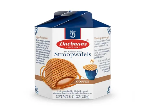 Miniatura 10 de Daelmans Stroopwafel Caramel - Los Stroopwafels Originales, Galletas de Gofres Holandesas Tostadas con un Relleno Cremoso y Mantecoso, Hechas