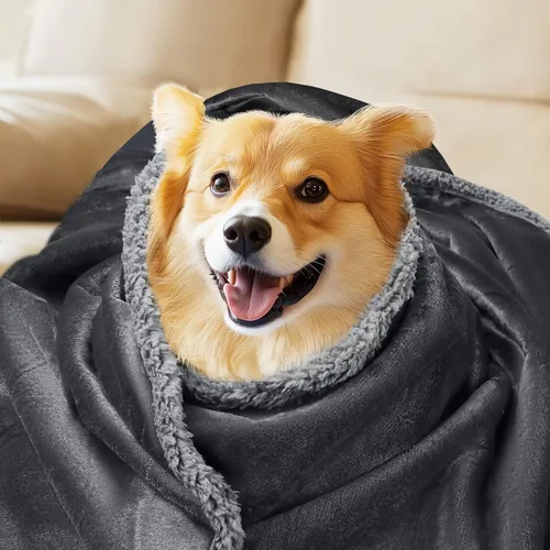 Miniatura 9 de Cobija impermeable para mascotas, a prueba de líquidos, para sofá, cama, sillón, reversible, vellón, forro polar, protector de muebles, diferentes