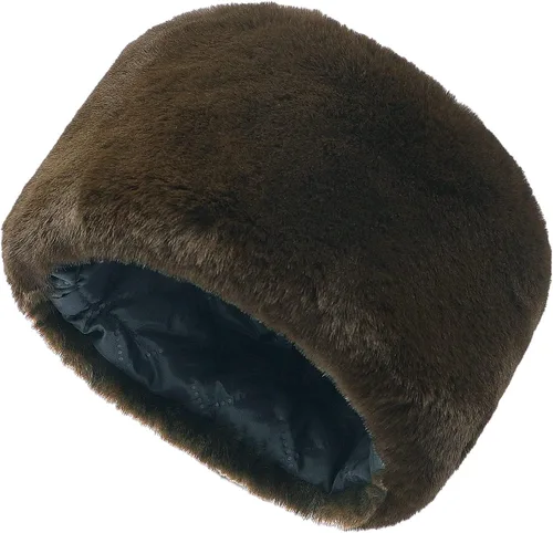 Sombrero ruso de piel sintética esponjosa para hombres, mujeres y ancianos, cosaco clásico de invierno, grueso, resistente al viento, para camping,