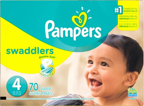 Miniatura 12 de Pampers Swaddlers Pañales para recién nacido talla 1 (8-14 libras), 35 unidades, Jumbo