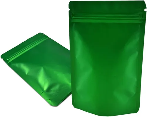 Miniatura 10 de PABCK Bolsas de sellado térmico resellables de 3.55 mil de grosor Mylar negro esmerilado, bolsas selladas de papel de aluminio negro esmerilado, 50