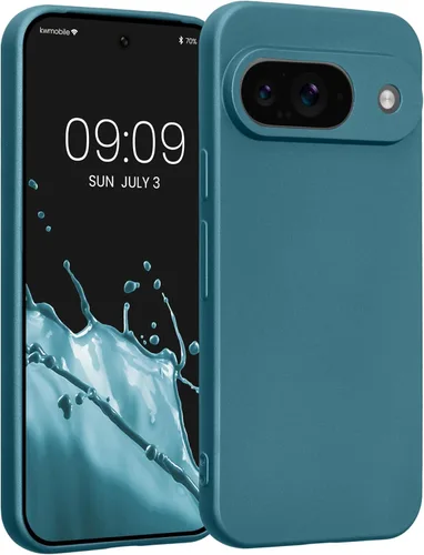Miniatura 30 de kwmobile Funda compatible con Google Pixel 9 Pro - Funda protectora delgada de TPU para teléfono - Acabado mate suave - Negro mate