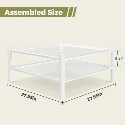 Miniatura 2 de Estante de secado de suéter, estante de secado de ropa plano apilable de 2 capas, estante de secado de lavandería, secadora de aire de malla