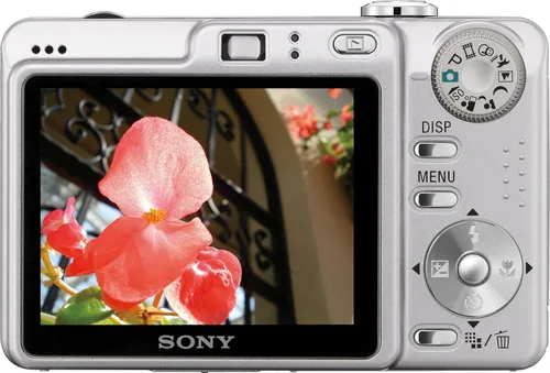 Miniatura 2 de Sony Cybershot DSCW55 7.2MP Cámara digital con zoom óptico 3x (plata) (Modelo antiguo)