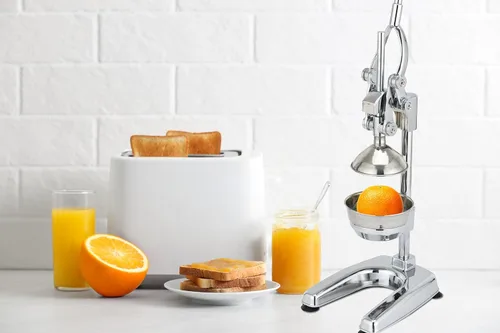 Miniatura 6 de Courant Exprimidor de jugo de naranja de acero aleado, resistente, fácil de limpiar, exprimidor profesional de cítricos, exprimidor de prensa manual