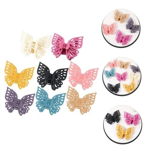 Miniatura 7 de 8 pinzas para el cabello de mariposas, pinzas grandes para mujeres y niñas, accesorios únicos para el cabello para fiestas y uso diario, pinzas