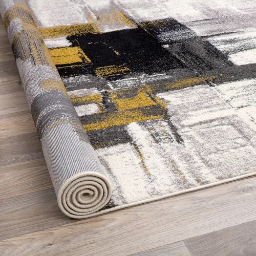 Miniatura 18 de Rugshop Alfombra Corredor Abstracta Contemporánea Negra — No Desprende Pelusa para Pasillo, Entrada y Cocina 2' x 7