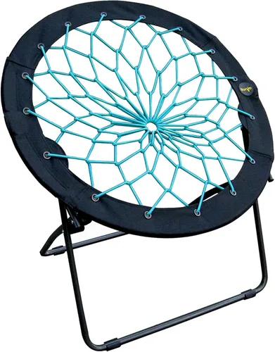 Miniatura 11 de Zenithen Silla Bungee Bunjo Plegable de 29", Índigo (Paquete de 1) - Asiento Plegable Ligero para Adolescentes, Adultos, Dormitorios, Habitaciones