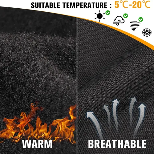 Miniatura 2 de Guantes de invierno para hombres y mujeres resistentes al viento, ligeros, antideslizantes, pantalla táctil, guantes deportivos para correr