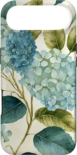 Miniatura 27 de Watercolor Shabby Chic Blue Hydrangeas Flower Case for iPhone 17