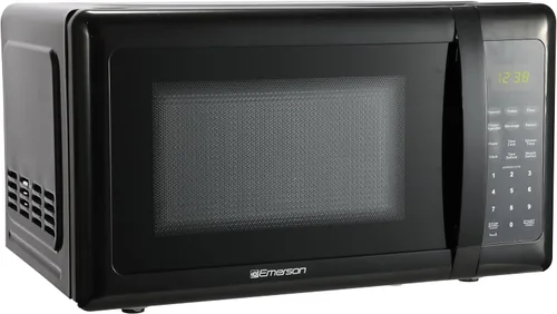 Miniatura 3 de Emerson MW7302B - Horno microondas compacto para encimera con control táctil, pantalla LED, 700 W, 10 niveles de potencia, 6 menús automáticos