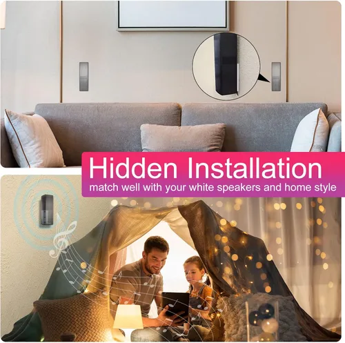 Miniatura 7 de Dinghose - Soportes de pared compatibles con altavoces Bose Surround 700, OmniJewel Lifestyle 650 Sistema de entretenimiento en el hogar (blanco)