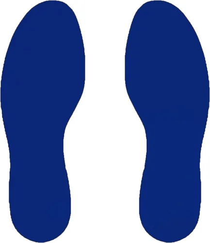 Miniatura 9 de ifloortape Las huellas amarillas de 9.5 pulgadas para la organización 5S Lean tienen adhesivo industrial resistente con forro extraíble