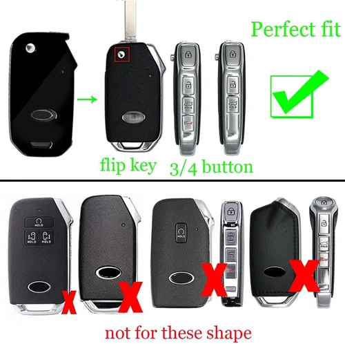 Miniatura 2 de ontto Funda para llavero de Kia elegante con llave remota plegable