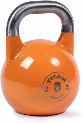 Titan Fitness Pesa rusa de competencia, fundición de una sola pieza, marcas KG, entrenamiento de cuerpo completo