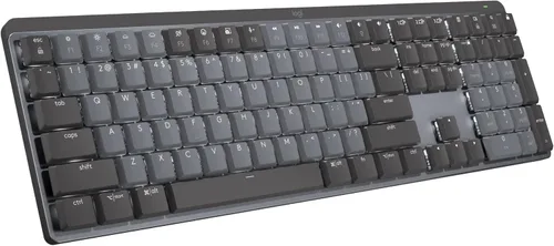 Logitech MX Mechanical - Teclado inalámbrico, iluminado, de alto rendimiento, con interruptores táctiles y silenciosos, teclas retroiluminadas,