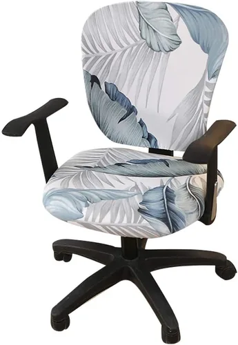 Miniatura 22 de Jinzio Funda para silla de oficina de computadora, tela protectora dividida y elástica, de poliéster, universal, para escritorio, para silla