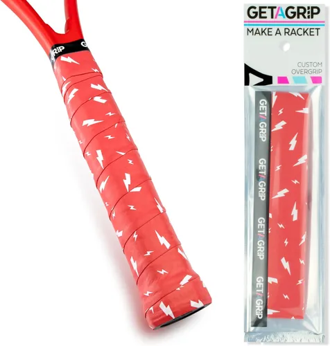 Miniatura 19 de Get A Grip - Grip personalizado para raqueta de tenis - Agarre antideslizante/de secado rápido para tenis - Grip precortado para raqueta de Pack