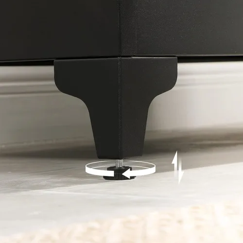 Miniatura 8 de SONGMICS Gabinete de Garaje, Gabinete de Almacenamiento de Metal con Puertas y Estantes, para Oficina en Casa, Garaje y Cuarto de Servicio, Negro