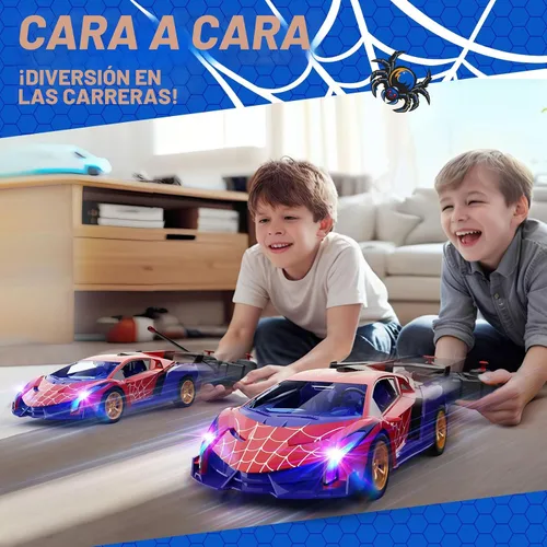 Miniatura 6 de ZIROKAY Coche de Control Remoto de Araña con Luces Intermitentes Multicolor, Coches RC de Derrape, Juguetes de Araña Regalos para Niños de 3 4 5 6 7