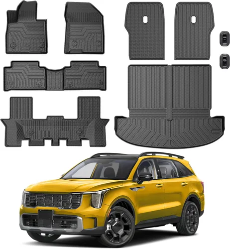 Miniatura 15 de KUST Alfombrillas de suelo personalizadas para Nissan Titan 2017-2024/Nissan Titan XD Crew Cab 2016-2024