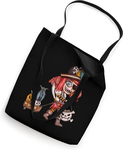 Miniatura 2 de Pirata - Bolsa de mano con diseño de truco o trato de Halloween Blanco 16 pulgadas