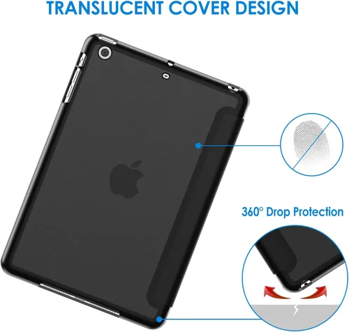Miniatura 4 de JETech Funda para iPad Mini 1 2 3 (NO para iPad Mini 4), Smart Cover con función de encendido/apagado automático (Negro)