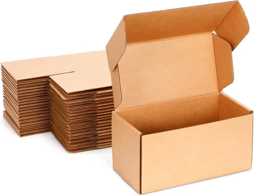 Miniatura 19 de Cajas de envío pequeñas de 6 x 4 x 3 pulgadas, cajas de cartón corrugado negro (paquete de 20) para correo, embalaje, pequeñas empresas y embalaje