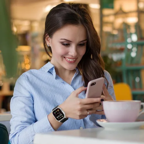 Miniatura 7 de UUPWPOKT - Correa de cuero compatible con Apple Watch Ultra 3/2/1 de 49/46/45/44/42 mm, correa de cuero genuino para iWatch Ultra Series 11 10 9 8 7