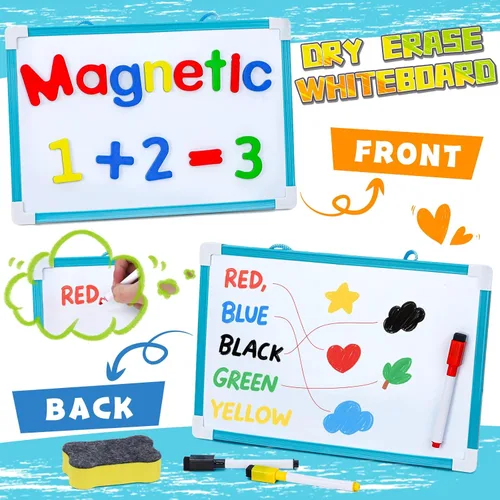 Miniatura 4 de Juguetes de clasificación para niños de 3 a 5 años, 7 juegos temáticos a juego con pizarra blanca magnética, motricidad fina Montessori y práctica