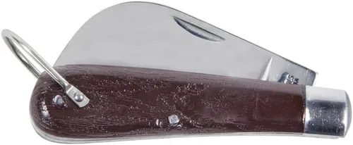 Miniatura 3 de Klein Tools Cuchillo de bolsillo 1550-4, cuchillo de electricistas con hoja de corte Hawkbill de 3 pulgadas de acero al carbono