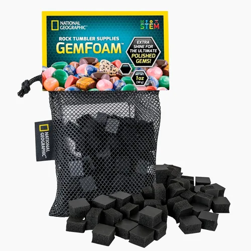 Miniatura 9 de Recambio National Geographic de arena para pulidor de rocas, funciona con National Geographic, lortone, thumler y más