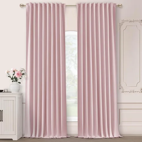 Miniatura 15 de SHINELAND Cortinas opacas cortas para ventanas de dormitorio, cortinas de baño, 45 pulgadas de largo