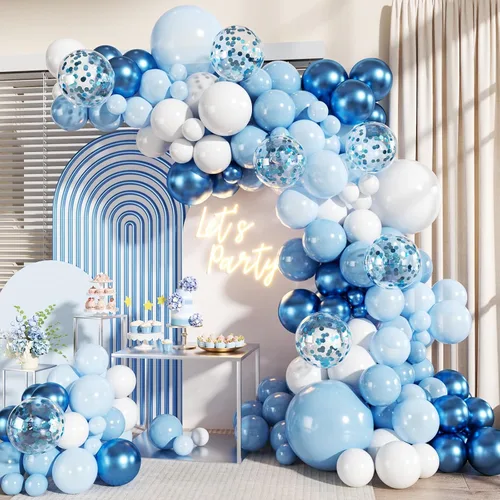 Miniatura 14 de Kit de Arco de Guirnalda de Globos Negros y Dorados, 140 Piezas de Globos de Confeti Negros y Dorados con Estrellas para Cumpleaños, Graduación, Año