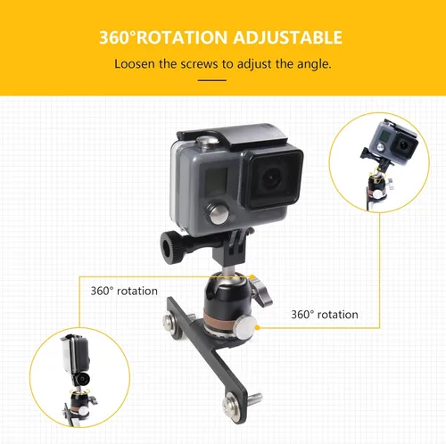 Miniatura 4 de Soporte de montaje de cámara de acción GoPro para Ford Bronco 2021 2022 2023 2024 2025 Accesorios exteriores de 2/4 puertas Capó Miras de sendero