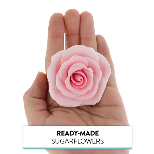 Miniatura 7 de Global Sugar Art Arbusto rosa rosa azúcar pastel flores grandes, alambre grande, 8 unidades por Chef Alan Tetreault