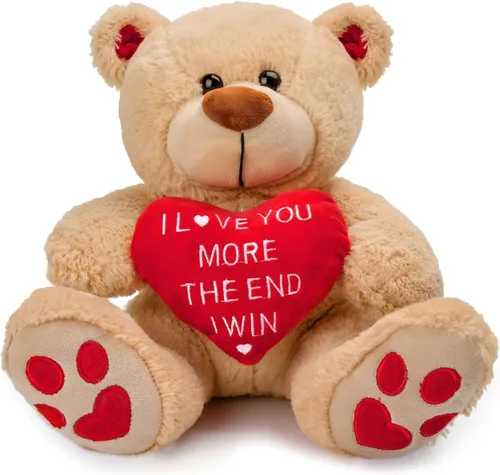 Miniatura 9 de CaseTank Regalos para el día de San Valentín para sus hijos: oso de peluche de 10 pulgadas divertido y lindo regalo de peluche, regalos