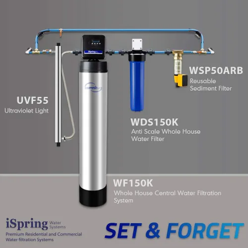 Miniatura 5 de iSpring Filtro de Agua para Toda la Casa, 20" x 4.5", Reduce la Incrustación, Filtros de Agua, Sistema de Filtración de Agua para Toda la Casa